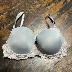 Panache gray lacy 32DD full figure luxe everyday  top